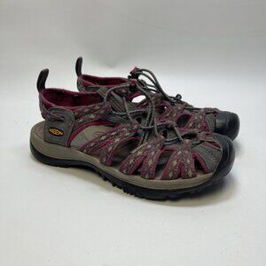 Keen Sandals Womens Size 8 US Hiking Magnet Sangria Pink / Gray Waterproof